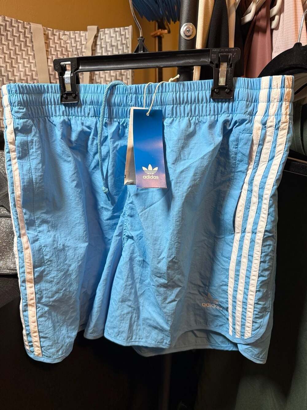 adidas Originals Men's Adicolor Classics Sprinter Shorts in Light Blue